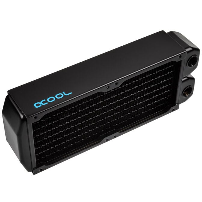 Alphacool NexXxoS XT45, Full Copper, 92 mm Dual Radiator - schwarz image number 2