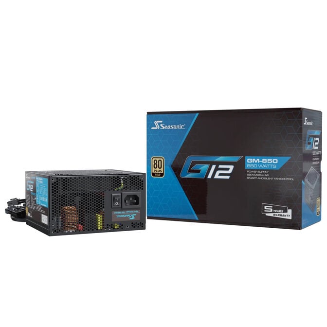 Seasonic G12 GM 80 PLUS Gold power supply, semi-modular - 850 watts, black image number 6