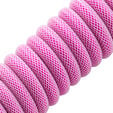 CableMod PRO Coiled Keyboard Cable USB-C to USB Type A, Strawberry Cream - 150cm image number null