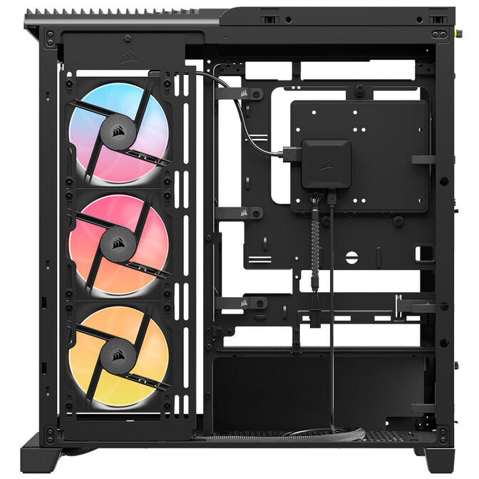 Corsair FRAME 4500X LX-R RGB PC Case, Mid-Tower, E-ATX, Tempered Glass - Black image number 8