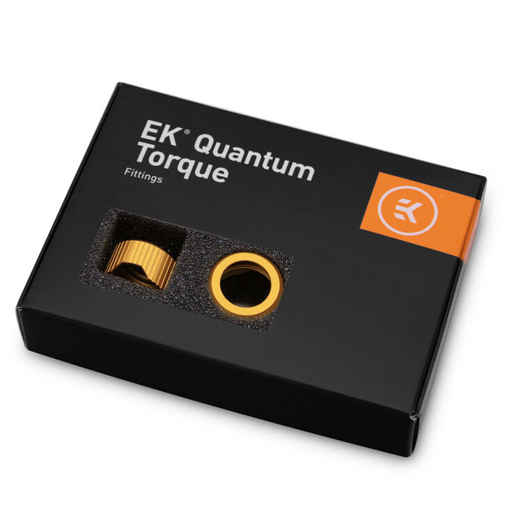 EK Water Blocks EK-Quantum Torque Compression Ring, 6-pack, HDC 14 - Satin Gold image number 3