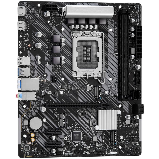 ASRock B760M-H2/M.2 motherboard, socket 1700, Intel B760, mATX, DDR5 image number 1
