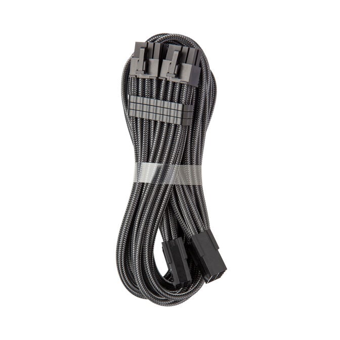 CableMod Pro ModMesh 8+8-pin PCI-e-Verl&auml;ngerung, 45cm - carbon image number 0