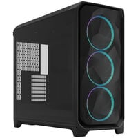 Fractal Design Meshify 3 XL RGB TG PC Case, Full Tower, E-ATX, Tempered Glass - Black