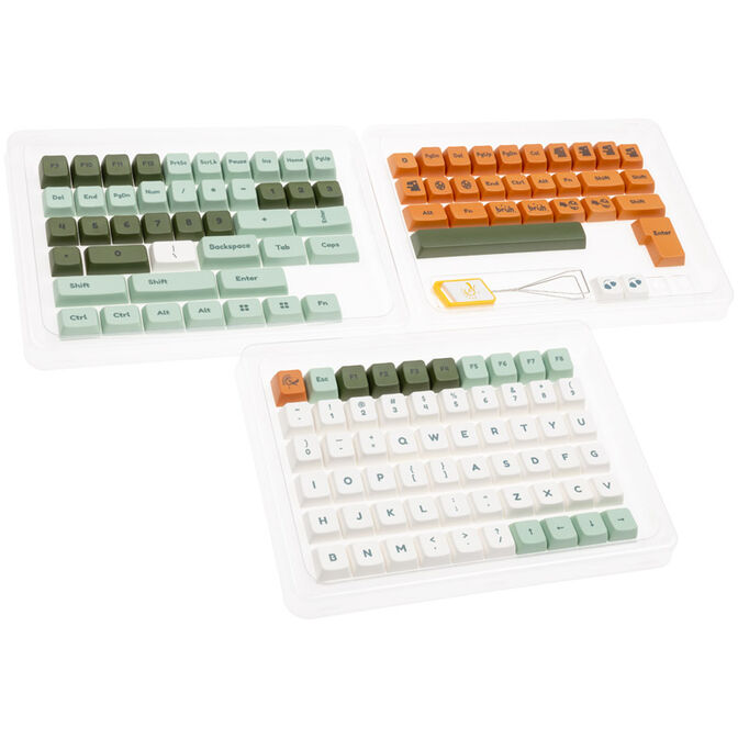 Ducky Dino PBT Dye Sublimation Set - 133 Keycaps, ANSI-US-Layout, ANSI-US-Layout image number 0
