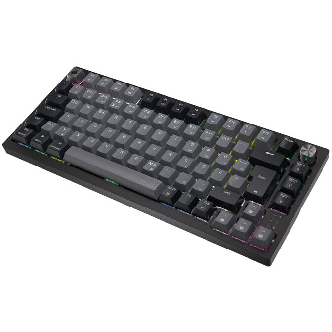 Corsair K65 Plus Wireless TKL Gaming Tastatur, TKL (75%), Corsair MLX Fusion &ndash; schwarz, ISO (DE) image number 3