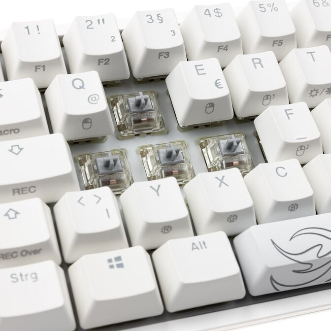 Ducky One 2 Pro Mini White Edition Gaming Tastatur, RGB LED - Cherry Silver image number 7