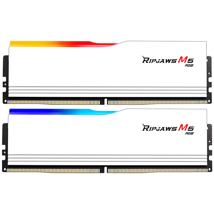 G.Skill Ripjaws M5 RGB DDR5-5200 RAM, CL40 - 96 GB Dual-Kit, weiß image number 1