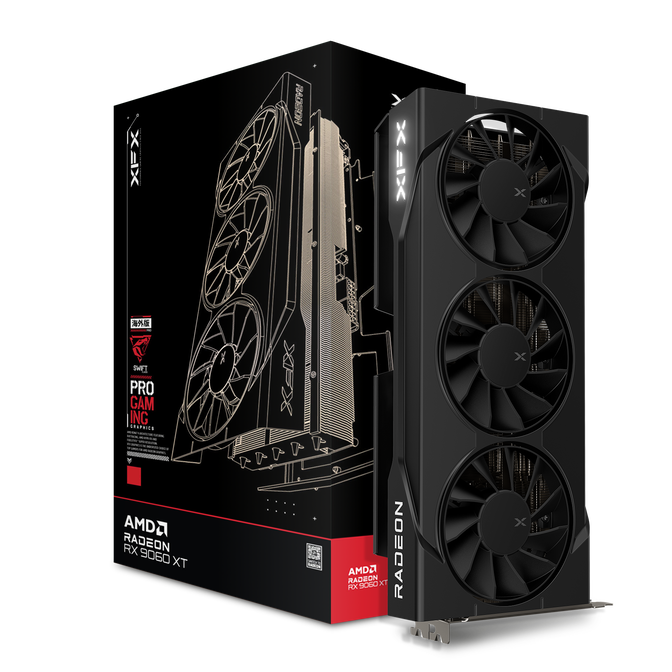 XFX Swift Radeon RX 9060 XT OC Triple Fan Gaming Edition, 16384 MB GDDR6 image number 0