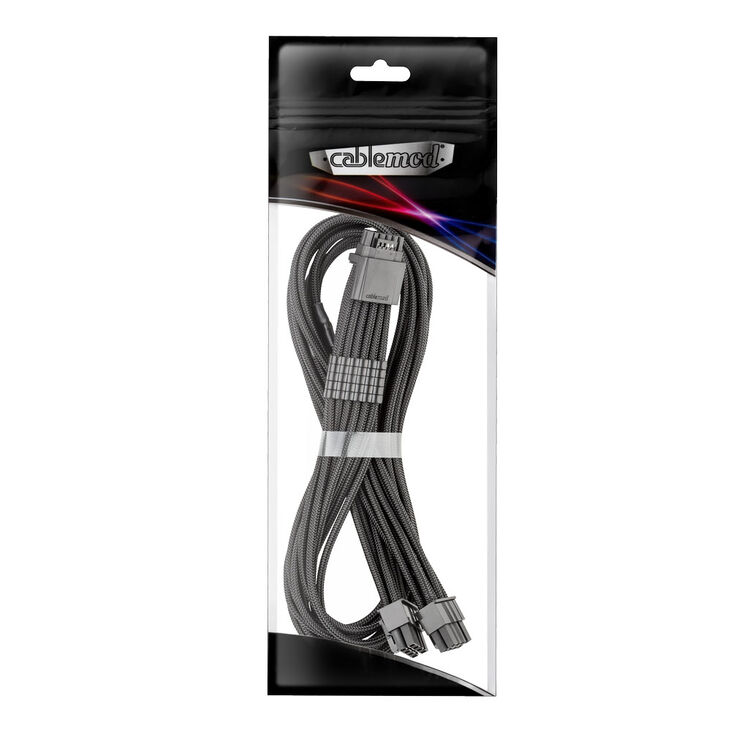 CableMod C-Series Pro ModMesh 12V-2x6-Kabel, Sleeved, 16-Pin zu 2x 8-Pin, für Corsair Type 4 und 3 PSUs - schwarz, 60cm image number 2