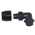 Alphacool HF Screw-in Fitting TPV Metal, 90 Degree Rotatable 12.7/7.6mm - Black image number null