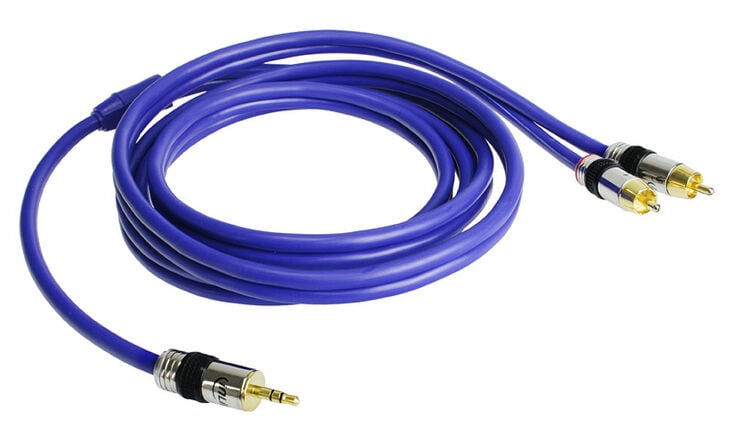 InLine Cinch/Klinke Kabel, 2x Cinch an 3,5mm Klinke - 2m image number 1