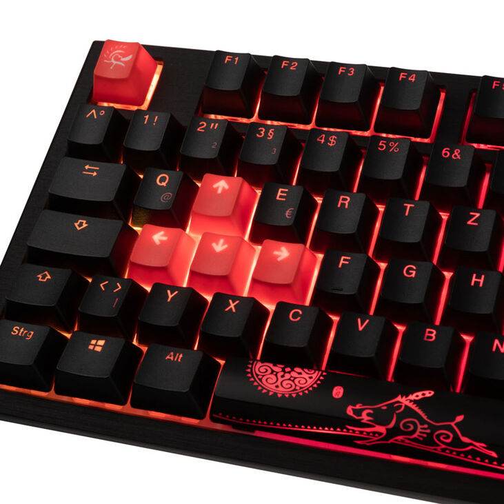 Ducky Shine 7 PBT Gaming Keyboard, MX-Red, RGB LED - blackout image number 5