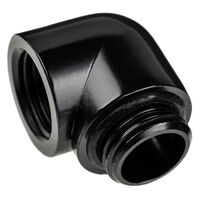 Alphacool Eiszapfen Adapter 90 Degree G1/4 inch Male to G1/4 inch Female - Black