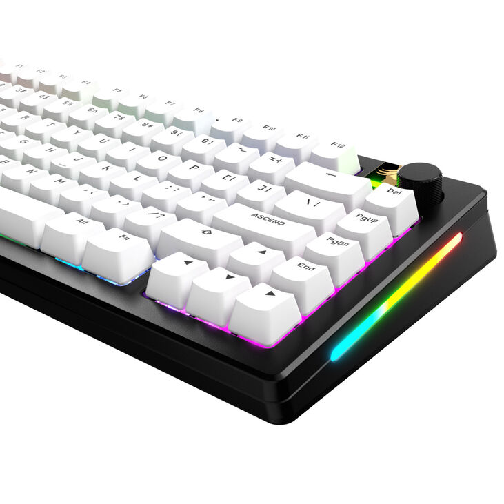 Glorious GPBT Basics Keycaps, ANSI Layout (US), PBT, Doubleshot - Classic White image number 2