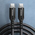 AXAGON BUCM-CM30AB USB-C zu USB-C 2.0 Kabel, 3 m, PD 60W, 3A, geflochten - schwarz image number null
