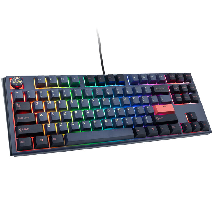 Ducky One 3 Cosmic Blue TKL Gaming Tastatur, RGB LED - MX-Ergo-Clear (US) image number 0