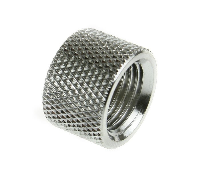 Bitspower Multi Adapter G1/4 inch female to G1/4 inch female, shiny silver image number 0
