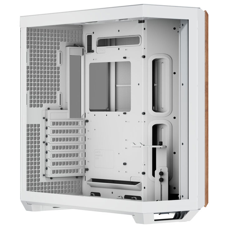 APNX V1 PC-Gehäuse, Midi-Tower, ATX, Tempered Glass - Holz, weiß image number 1