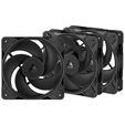 ARCTIC P12 Pro Reverse Fan, PWM - 120mm, black, pack of 3 image number null