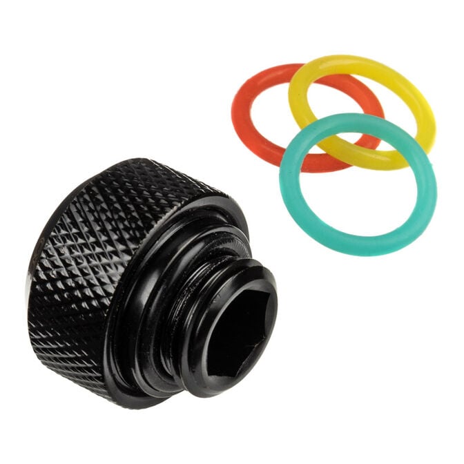 Alphacool Eiszapfen 13mm Hardtube compression fitting G1/4, 6-Pack - black image number 2