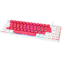 GAMIAC TKL69G SF Gaming Keyboard, Kailh Blue Switches, RGB - white/red