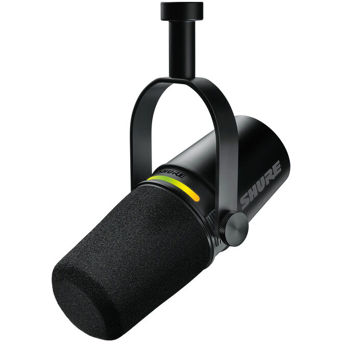 Shure MV7+-K Podcast Microphone XLR/USB - black image number 0