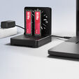AXAGON ADSA-M2C22 Docking Station, Dual SSD Clone Function, USB-C 3.2 20 Gbit/s image number null