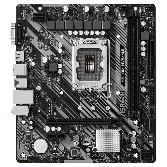 ASRock H610M-HVS/M.2 R2.0, Intel H610 Mainboard - Sockel 1700, DDR4 image number 2