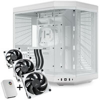 Hyte Y70 Mid Tower - Snow White + FP12 3-Pack & NP50