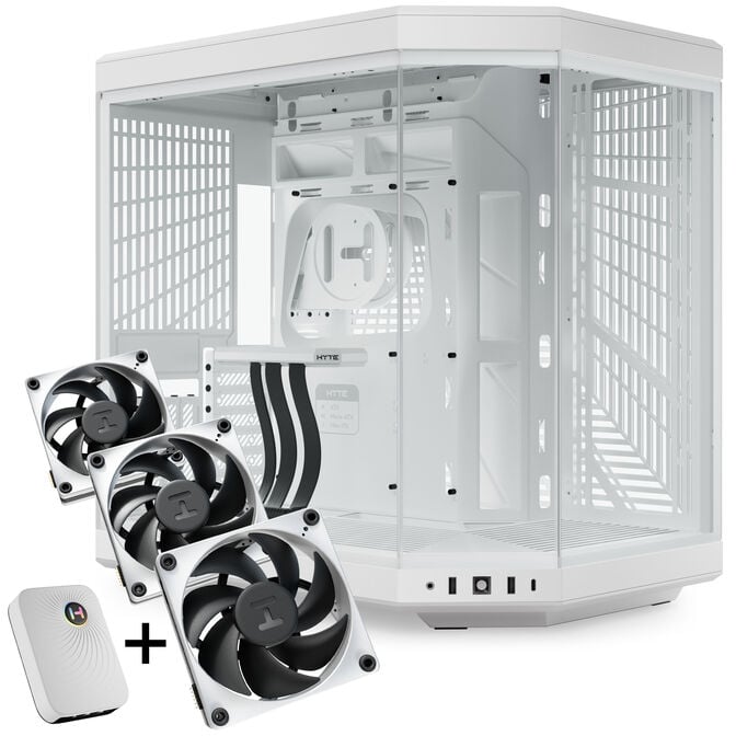 Hyte Y70 Mid Tower - Snow White + FP12 3-Pack & NP50 image number 0