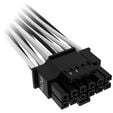 Corsair Premium Sleeved 12+4 Pin PCIe Gen5 12VHPWR 600W - schwarz/wei&szlig; image number null