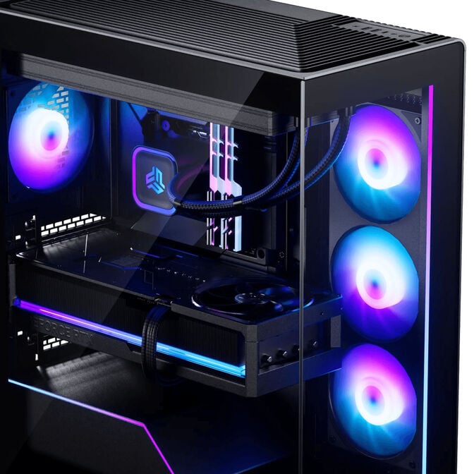 Phanteks NV5X PC-Geh&auml;use, Midi-Tower, E-ATX, Tempered Glass, ARGB - schwarz image number 9