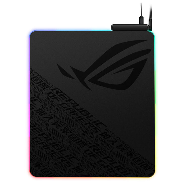 ASUS ROG Balteus QI RGB Gaming Mouse Pad - black image number 2