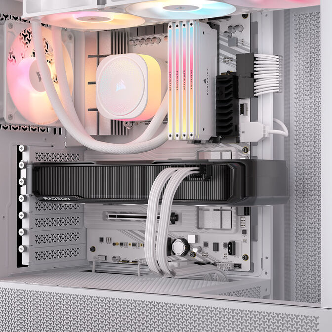 Corsair Premium Sleeved 24-Pin-ATX-Kabel, f&uuml;r Typ-5-Netzteil - wei&szlig; image number 2