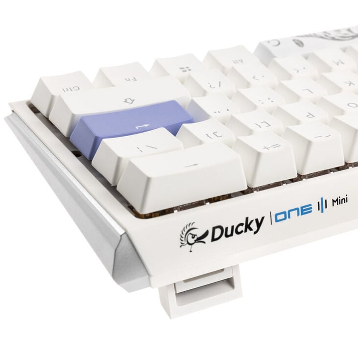 Ducky One 3 Classic Pure White Mini Gaming Tastatur, RGB LED - MX-Blue (US) image number 5