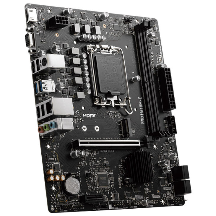 MSI Pro H610M-E, Socket LGA 1700, Intel H610M, Micro-ATX - DDR5 image number 1