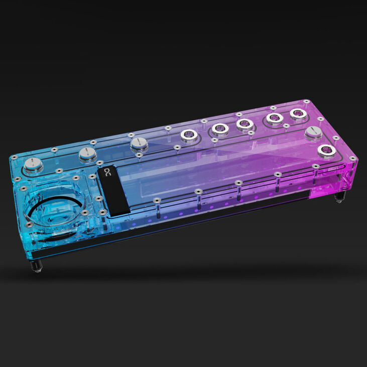 Alphacool Core Distro Plate 360 mm Links VPP/D5, ARGB - Acryl image number 2