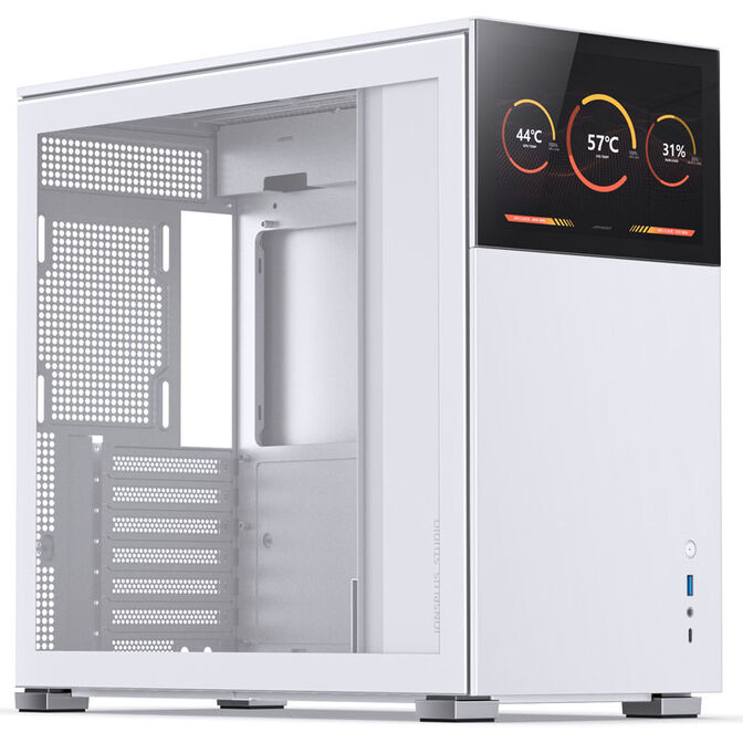Jonsbo D41 Screen ATX Geh&auml;use, Tempered Glass - wei&szlig; image number 0