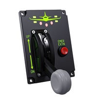 VIRPIL Controls Vector Gear MCP, Landing Gear Lever, RGB Status Indicator - Black