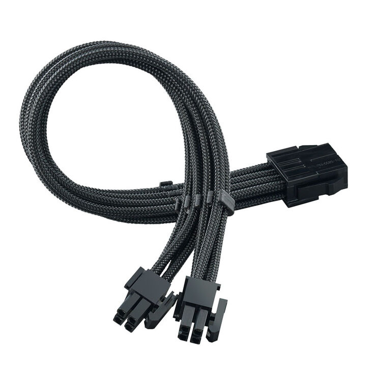 SilverStone EPS 8-Pin zu EPS/ATX 4+4-Pin Kabel, 300mm - schwarz image number 0