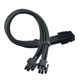 SilverStone EPS 8-Pin zu EPS/ATX 4+4-Pin Kabel, 300mm - schwarz