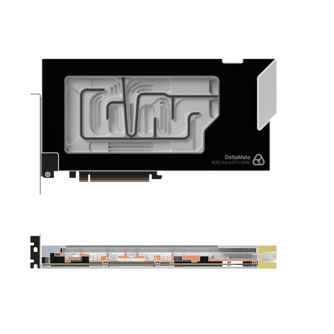 Thermal Grizzly DeltaMate GPU-Wasserk&uuml;hler f&uuml;r Astral RTX 5090, ARGB, mit Backplate - Acryl, schwarz image number 7