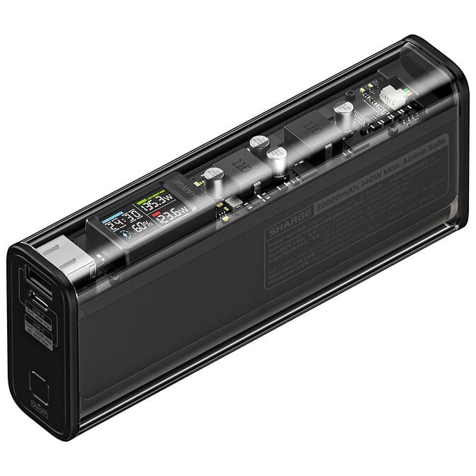 SHARGE Shargeek 140 20000 mah Powerbank - Black image number 0
