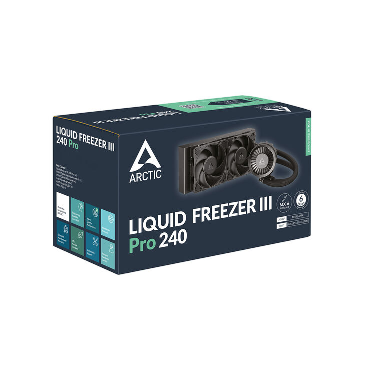 Arctic Liquid Freezer III Pro 240 AiO Water Cooling System - 240mm, black image number 5