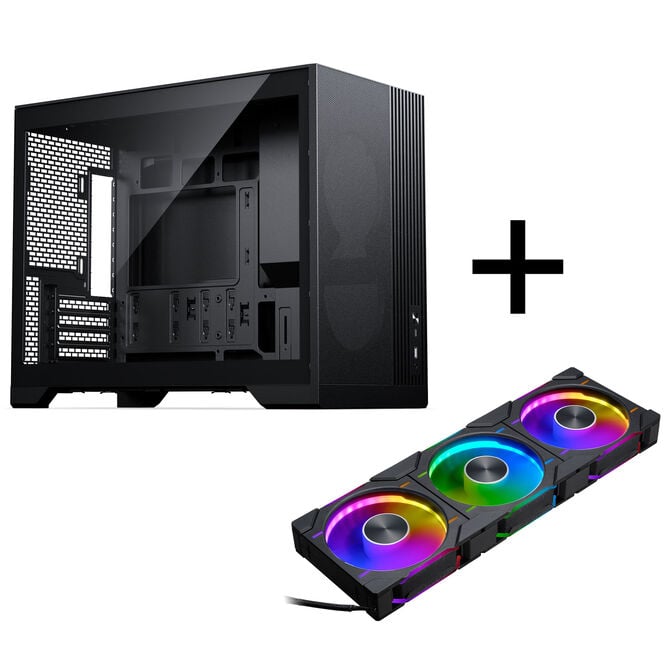 PHANTEKS XT M3 PC-Geh&auml;use, Mini-Geh&auml;use + D30 PWM Regular Airflow D-RGB L&uuml;fter, 3er Pack, schwarz image number 0