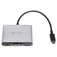 SilverStone SST-EP06C - USB 3.1 Type-C to VGA/USB Type C/USB Type A Adapter Hub image number null