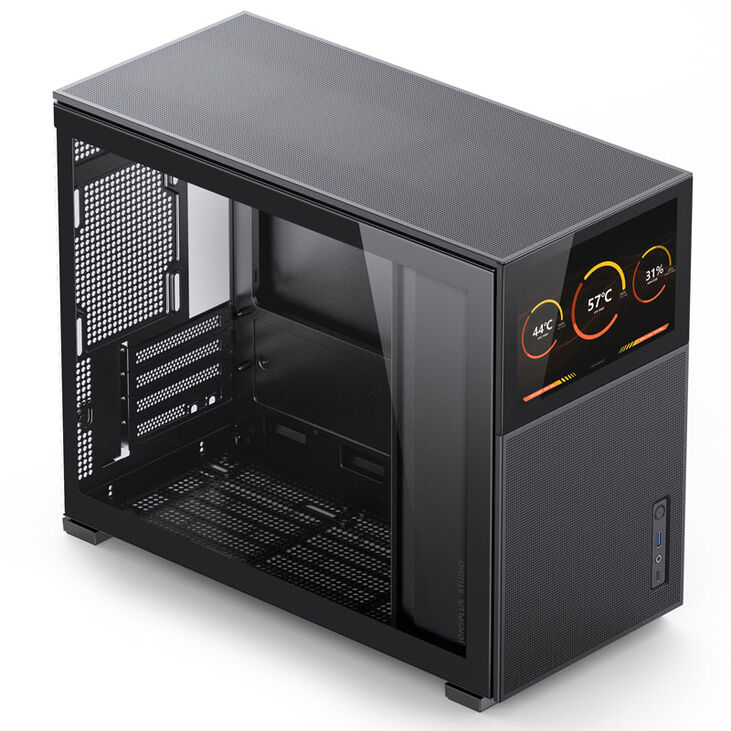 Jonsbo D31 MESH Screen Micro-ATX Gehäuse, Tempered Glass - schwarz image number 1