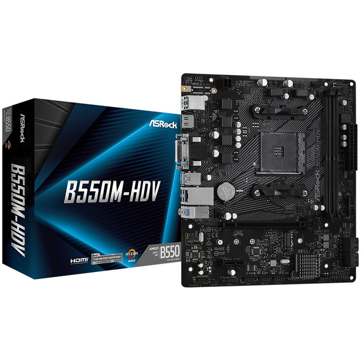 ASRock B550M-HDV, AMD B550 Motherboard - Socket AM4 image number 0