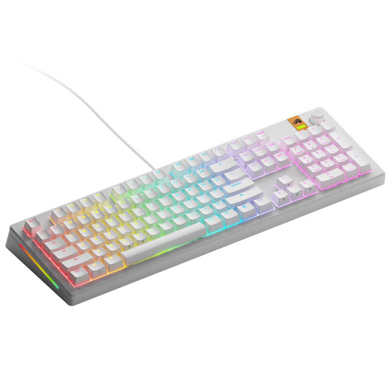 Glorious GMMK 3 HE 100 % Custom Gaming-Tastatur - Pre-Built, ANSI (US), Fox HE Switches, weiß Image